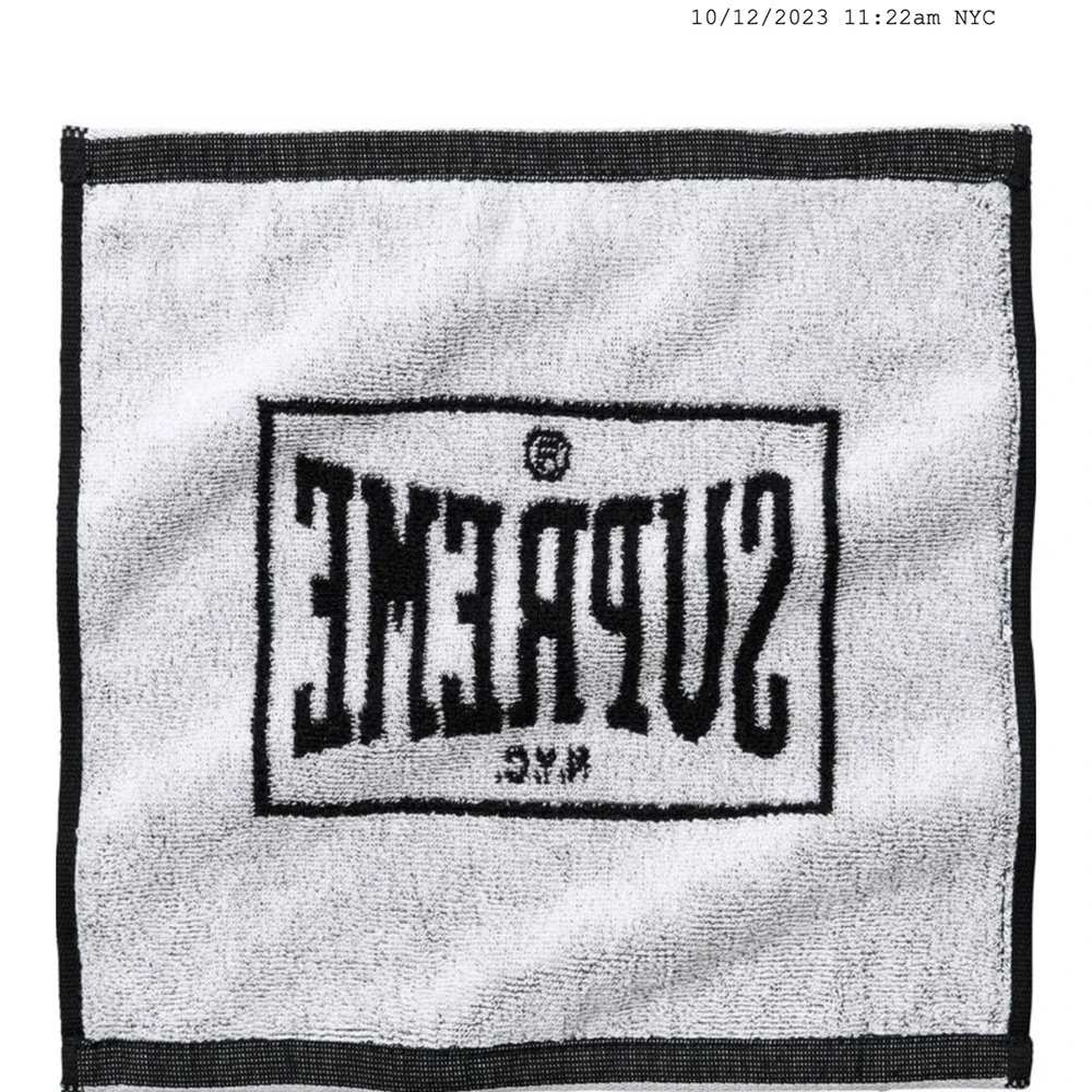 Supreme Square Mini Towels Set Of 2 FW23 Order Confirmed